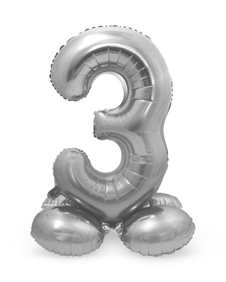 STAND UP - ZILVER - CIJFER 3