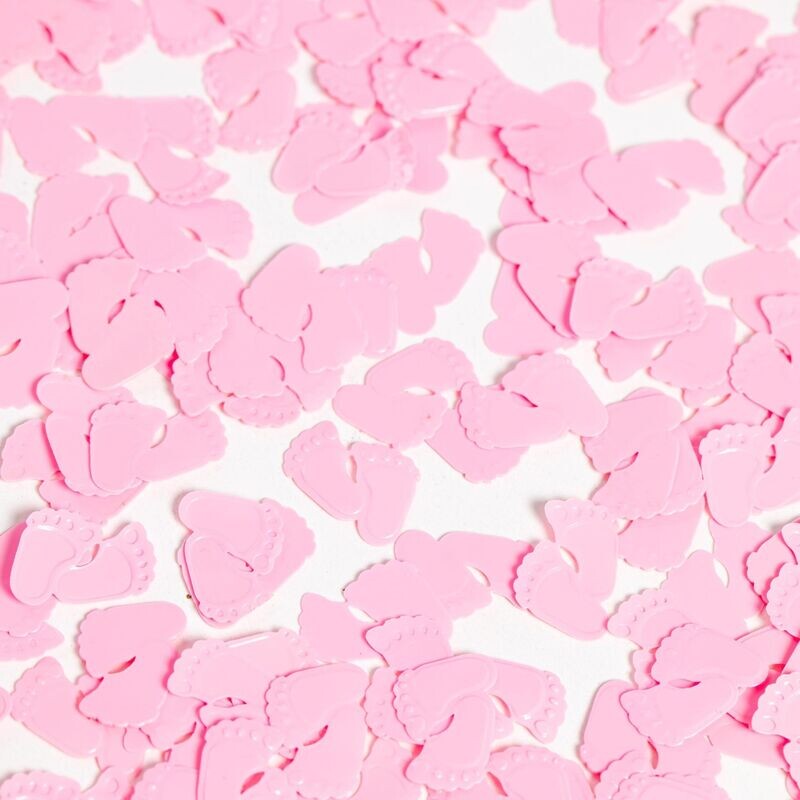 CONFETTI - BABY VOETJES ROZE