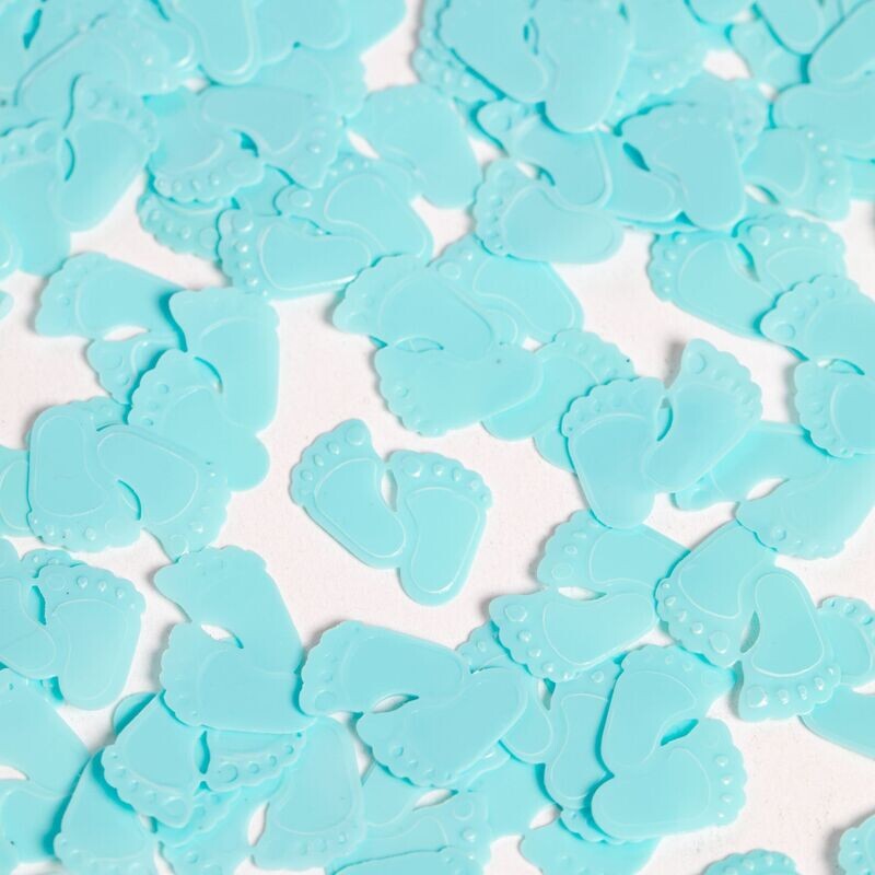 CONFETTI - BABY VOETJES BLAUW