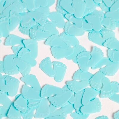 CONFETTI - BABY VOETJES BLAUW CONFETTI - BABY VOETJES BLAUW