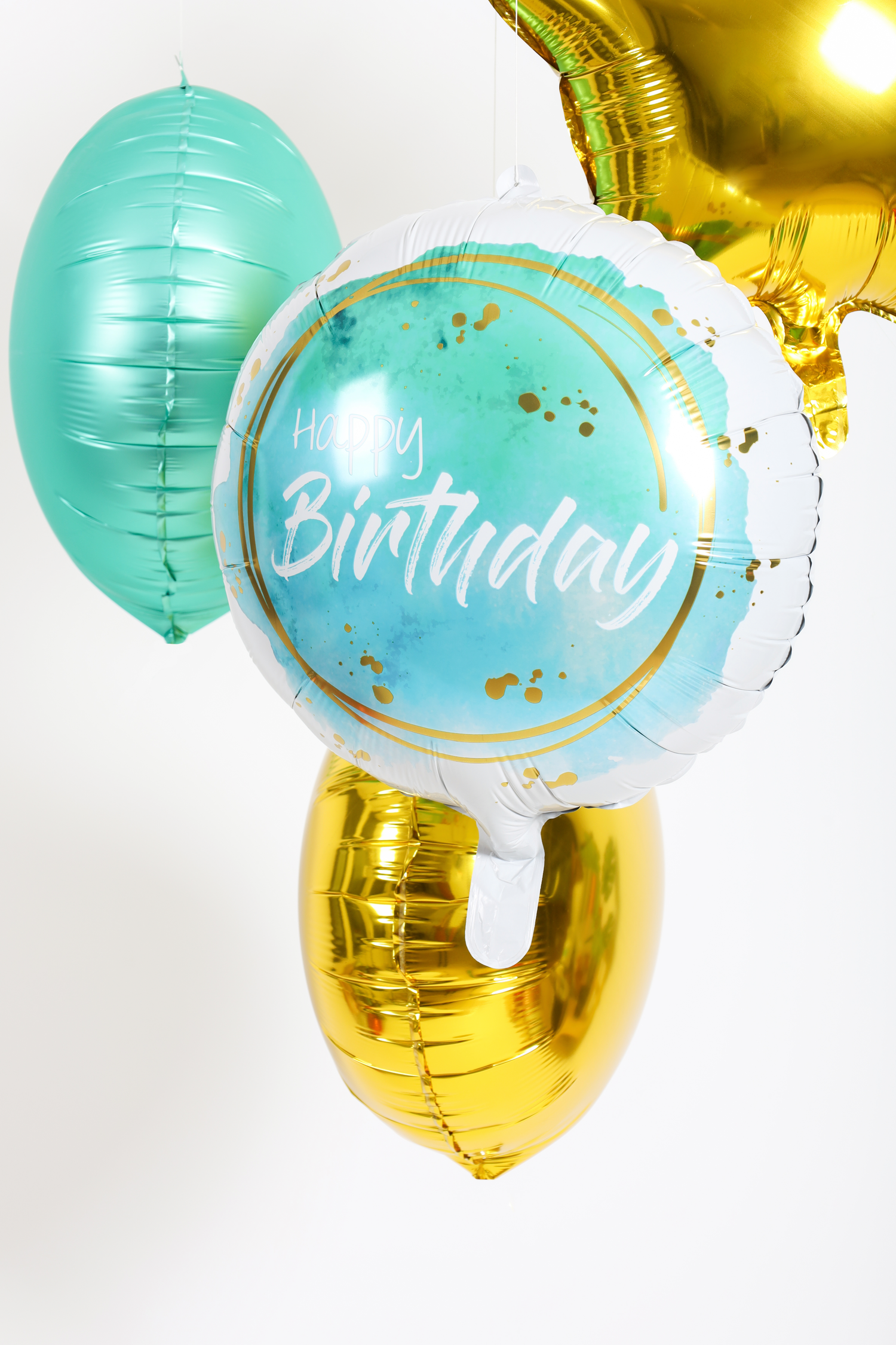 FOLIE BALLON - HAPPY BIRTHDAY - AQUA