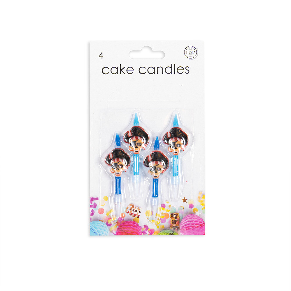 4 CAKE CANDLES - PIRAAT