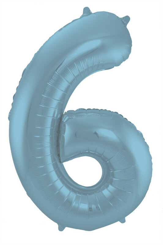 CIJFER 6 / PASTEL BLAUW