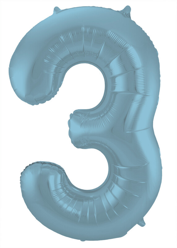 CIJFER 3 / PASTEL BLAUW
