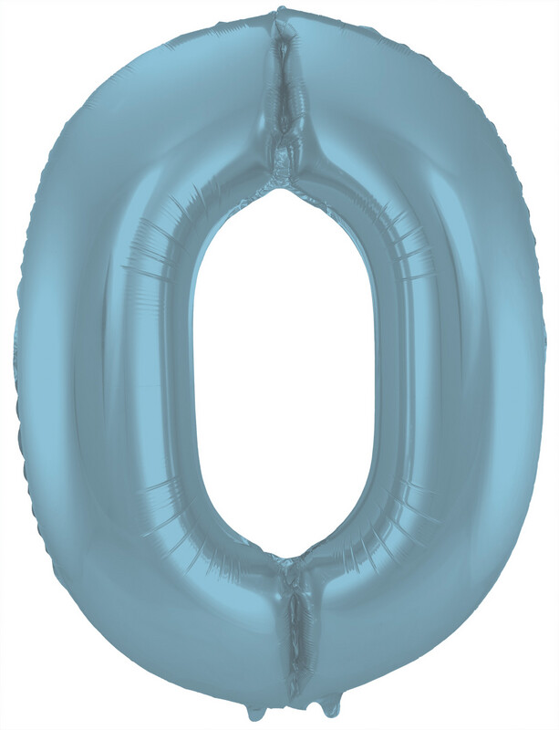 CIJFER 0 / PASTEL BLAUW
