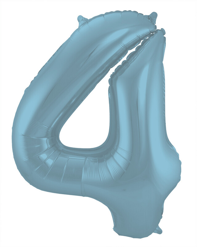 CIJFER 4 / PASTEL BLAUW