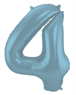 CIJFER 4 / PASTEL BLAUW