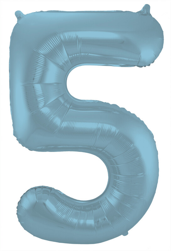 CIJFER 5 / PASTEL BLAUW