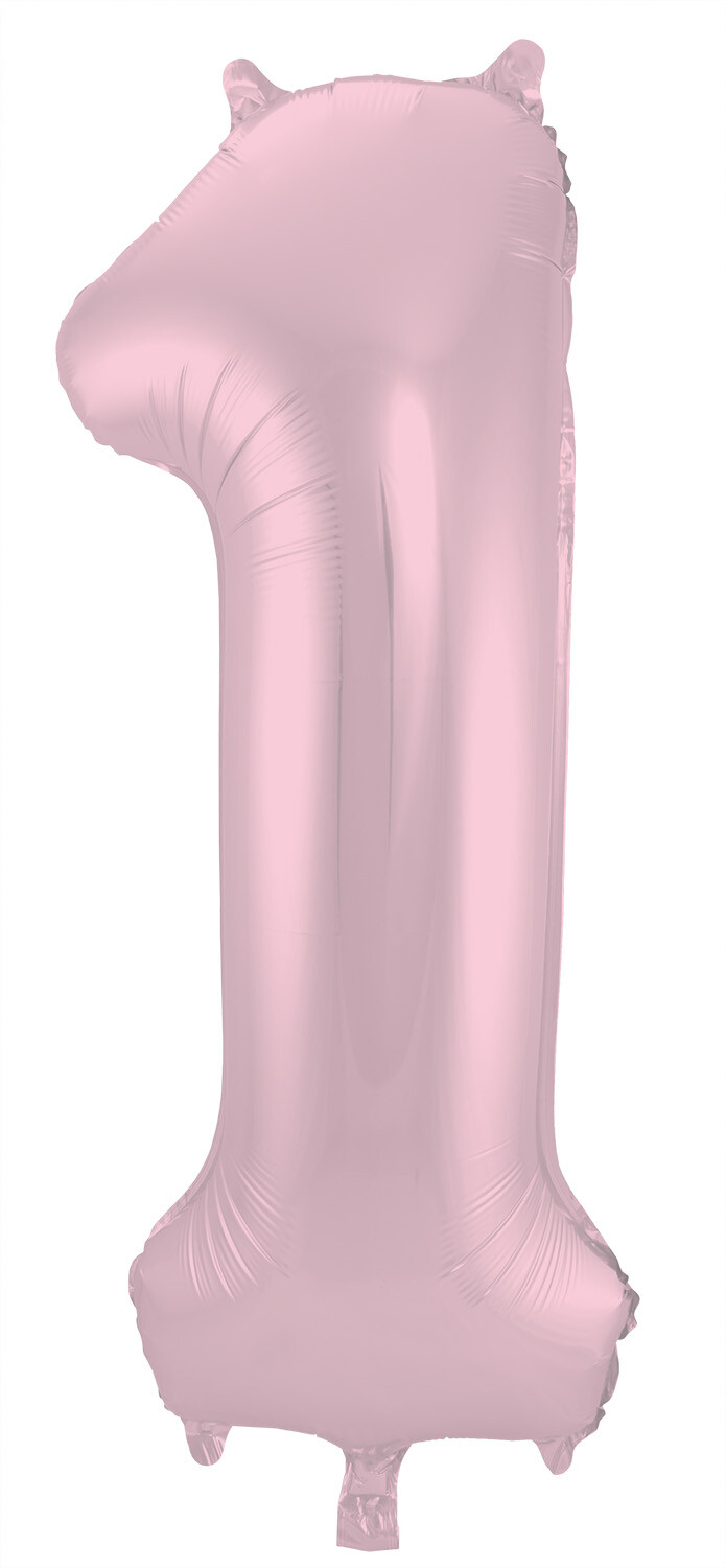 CIJFER 1 / PASTEL ROZE