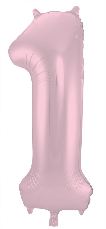 CIJFER 1 / PASTEL ROZE