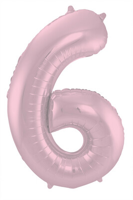 CIJFER 6 / PASTEL ROZE CIJFER 6 / PASTEL ROZE