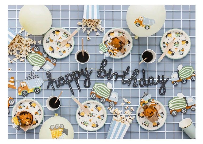 HAPPY BIRTHDAY CONSTRUCTION BANNER