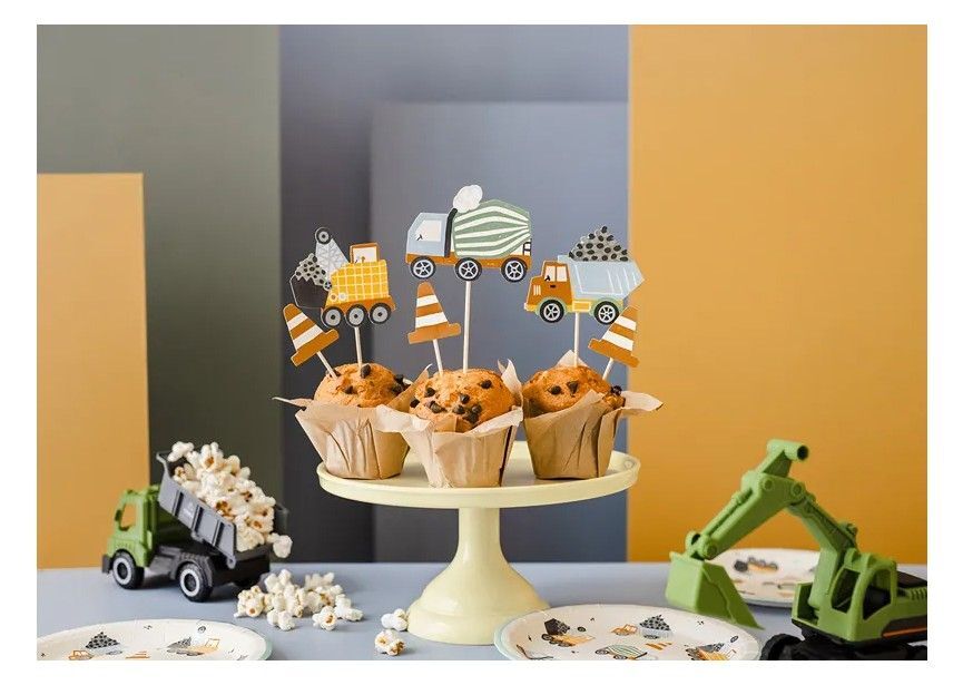 CONSTRUCTION PARTY - CAKE TOPPER
