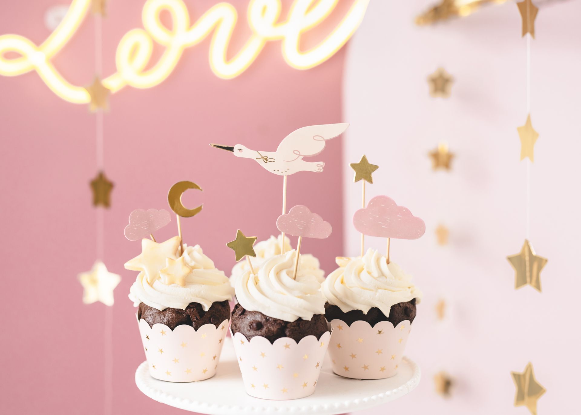 CUPCAKE TOPPER / PINK