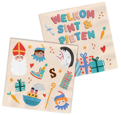 Welkom Sint & Piet / Servet Welkom Sint & Piet / Servet