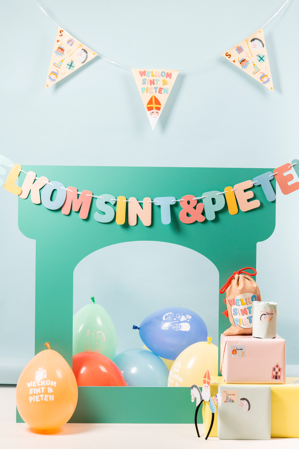 Welkom Sint en Piet / Letterslinger