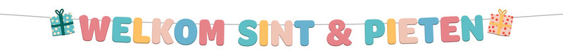 Welkom Sint en Piet / Letterslinger