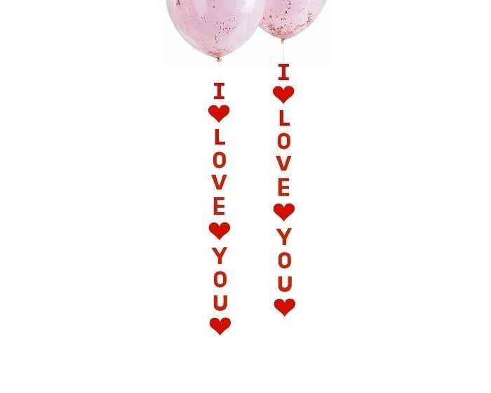 I love you / Slinger ballon