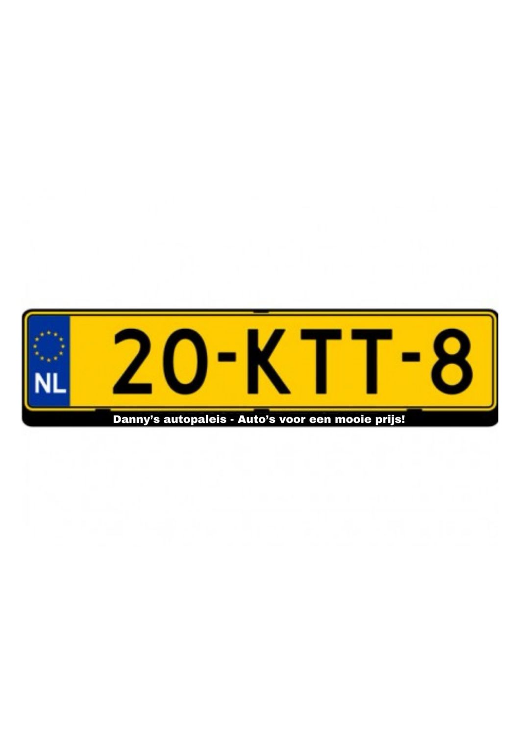 Kentekenplaat Sticker