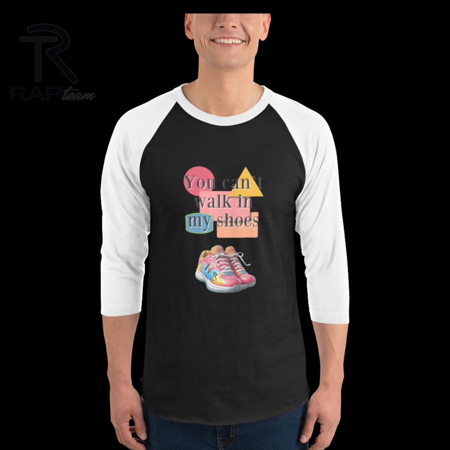 The Rap Team 3/4 sleeve raglan shirt
