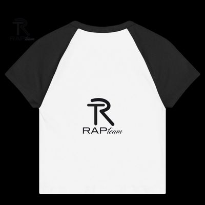 The Rap Team Women’s micro rib raglan baby tee