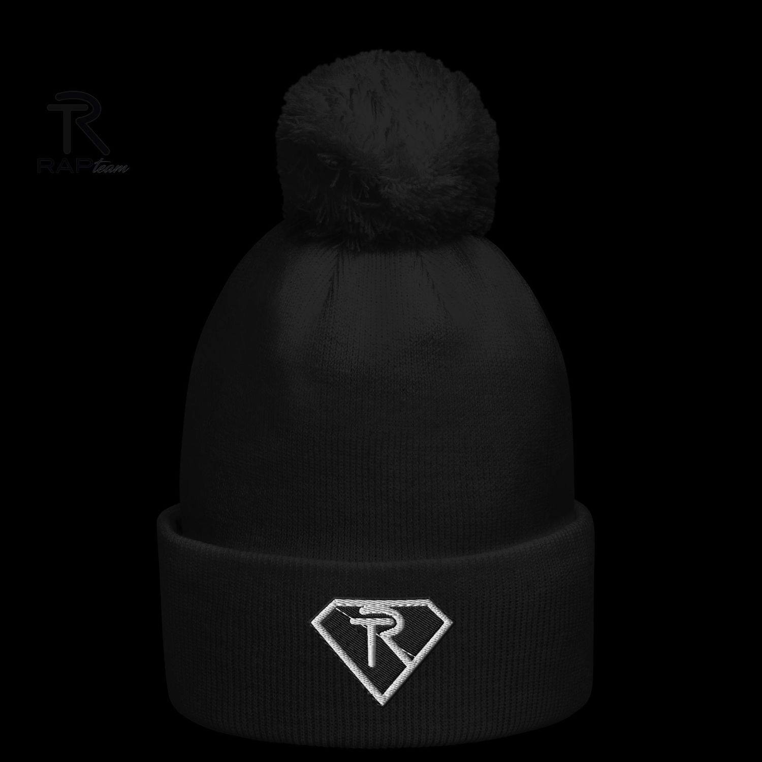 The Rap Team Classic Pom-Pom Beanie – Soft Knit Winter Hat