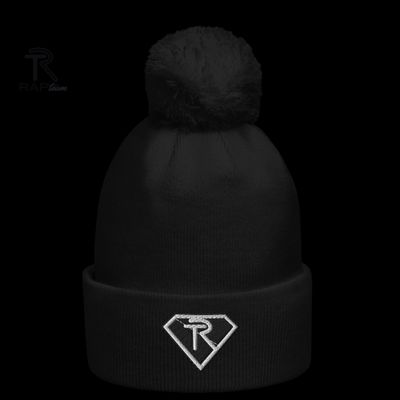 The Rap Team Classic Pom-Pom Beanie – Soft Knit Winter Hat