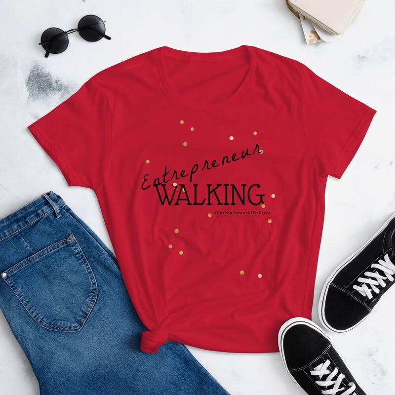 Women's short sleeve Entrepreneur Walking t-shirt