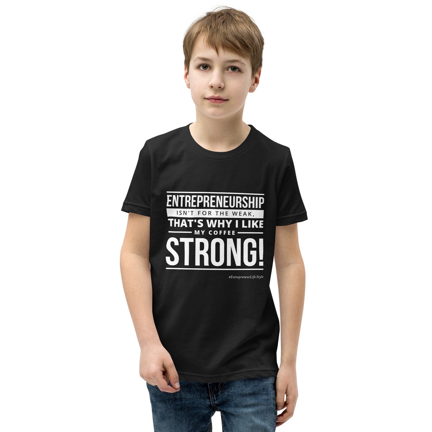 I Like My Coffee Strong - Youth T-Shirt