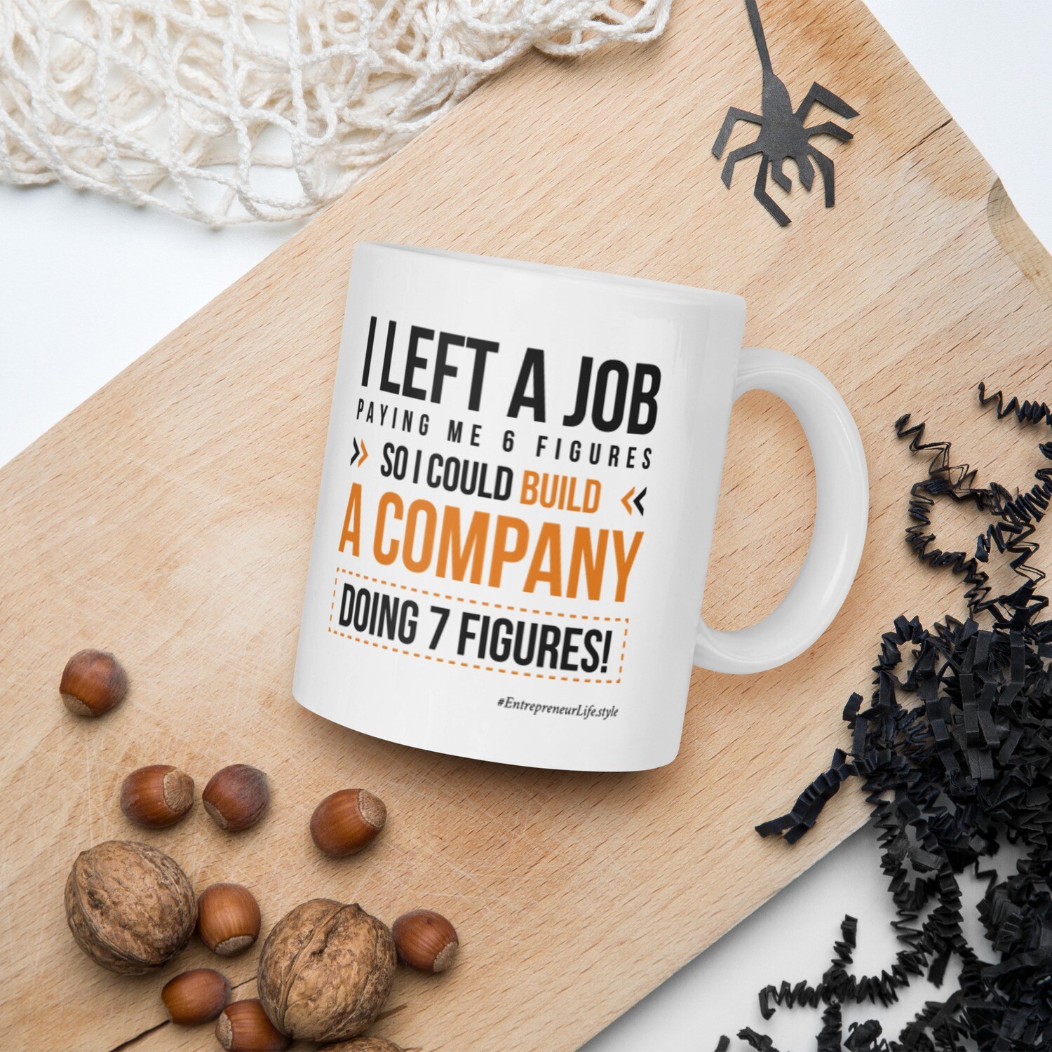 Entrepreneur Life Style - White glossy mug copy