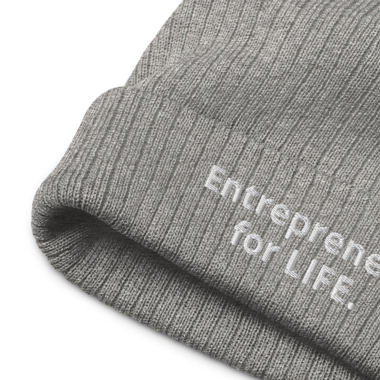Entrepreneur for Life Ribbed knit beanie