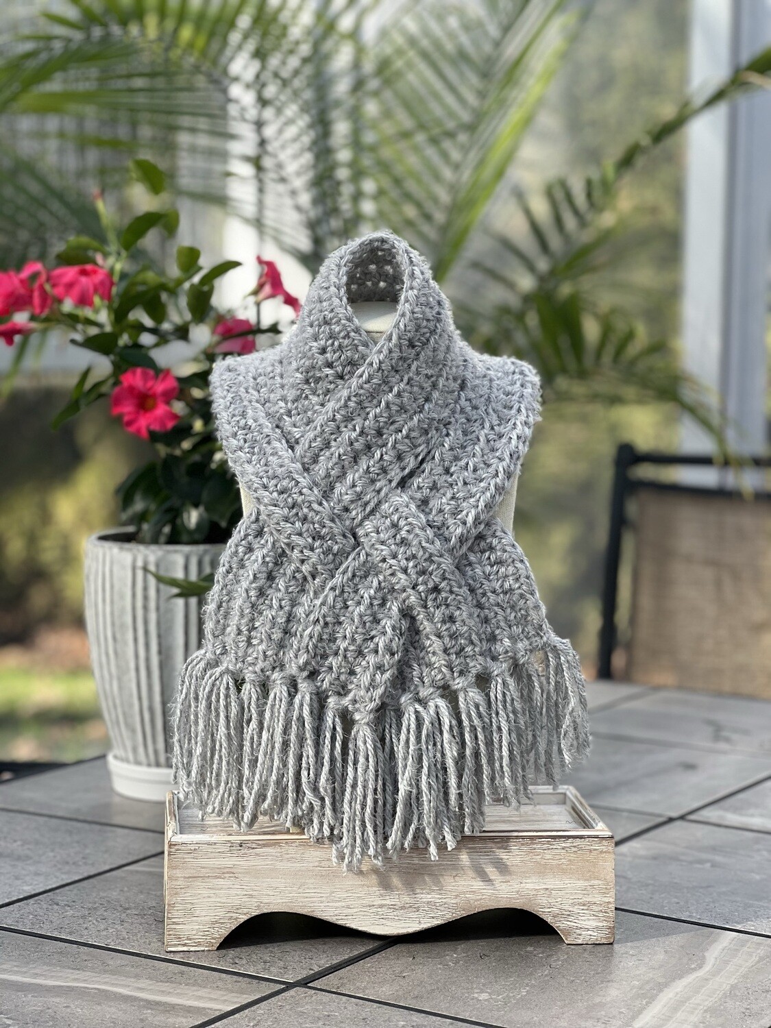 Soft Hug Interlace Pull-On Scarf