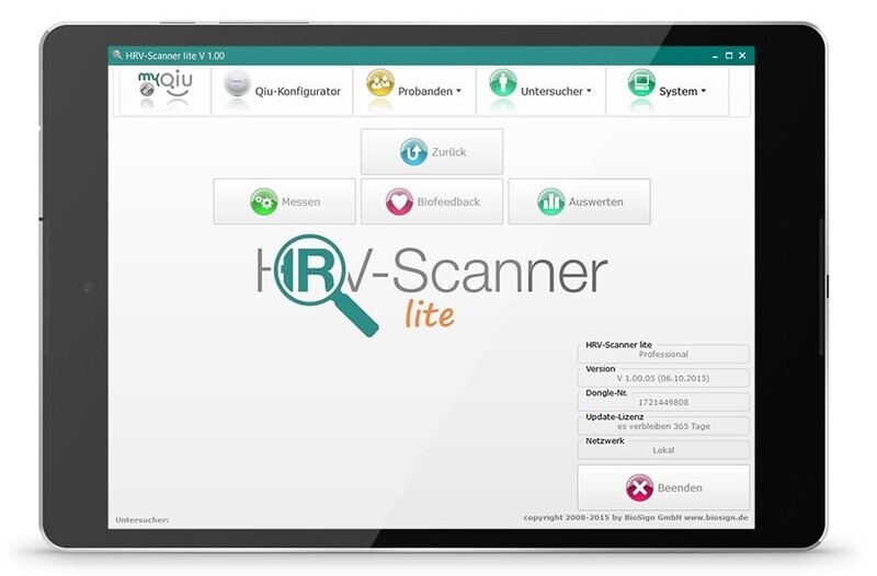 HRV-Scanner lite Professional Set HRV-Scanner lite Professional Set