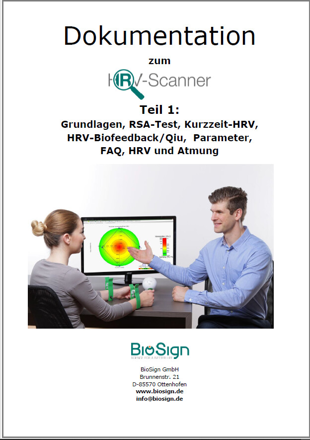 Dokumentation zum HRV-Scanner Teil 1 (Deutsche Version, gedruckt in Spiralbindung)