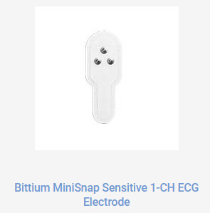 Bittium MiniSnap Sensitive 1-CH Multipack (25 pcs.) + 1 Adapter