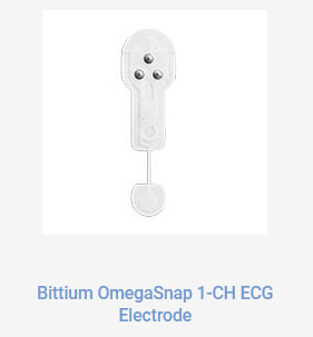 Bittium OmegaSnap 1-CH ECG Electrode Multipack (50 pcs.) + 1 Adapter