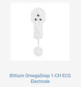 Bittium OmegaSnap 1-CH ECG Electrode Multipack (50 pcs.) + 1 Adapter 9404646