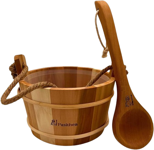 Red Cedar Sauna Bucket and Ladle