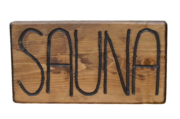 Handmade Sauna Sign