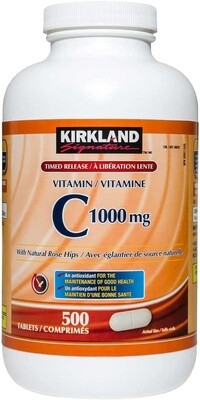 Kirkland Signature Vitamin C 1000 mg  500 Tablets