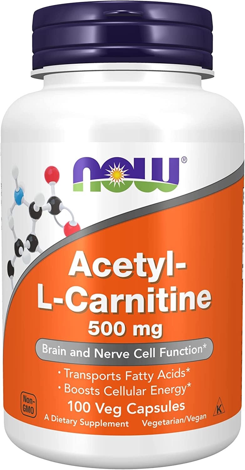 Now Acetyl L-Carnitine 500mg - 100Veg capsules