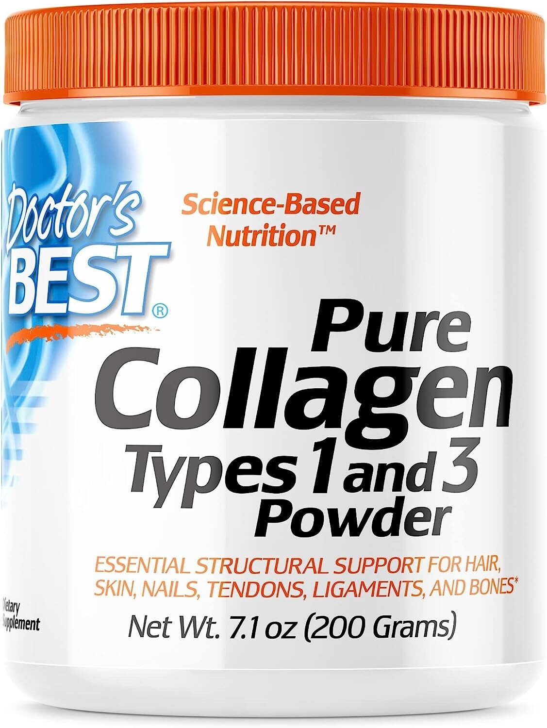 Doctor's Best Pure Collagen Powder Type 1 and 3 (200g) - Unflavored