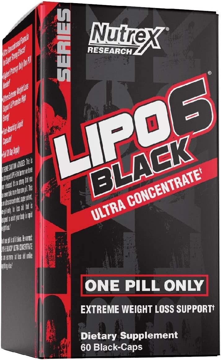 Nutrex Lipo 6 Black - 60 Black-Caps