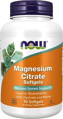 Now Magnesium Citrate 400mg - 90solfgels
