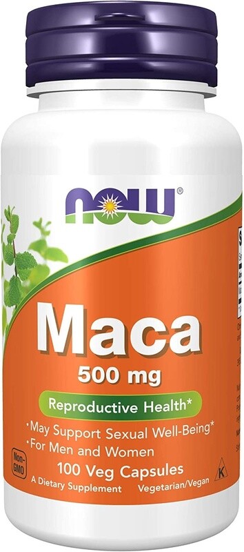 NOW Maca 500mg. - 100 Veg Capsules