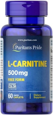 Puritan's Pride L-Carnitine 500mg. - 60coated Caplets