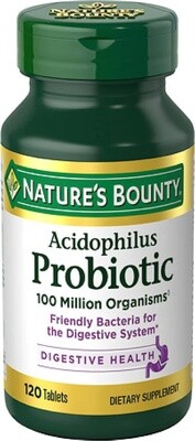 Nature&#39;s Bounty  Probiotic 100Million Organisms  120tablets