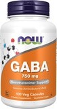 Now GABA 750mg 100Veg Capsules