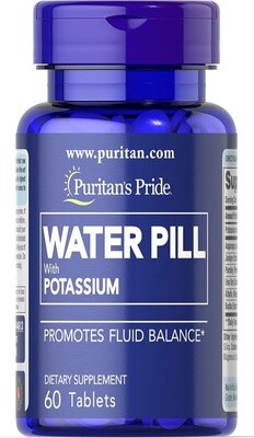 Puritan's Pride Water Pill with Potassium 100coated Caplets