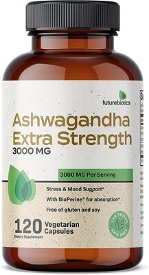 Futurebiotics Ashwagandha Extra Strength 120Vegetarian Capsules